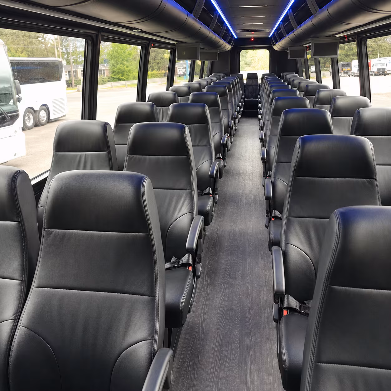 shuttle buses for stockton wedding guests between hotels and venues