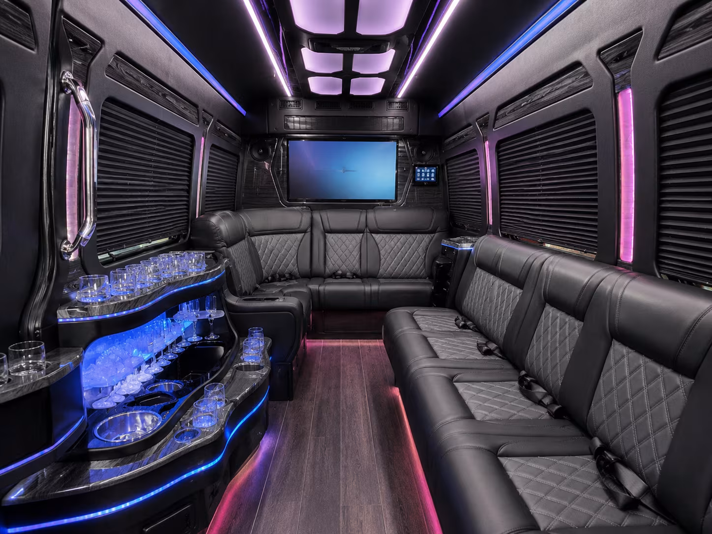 sprinter van and limo rentals for stockton prom couples and small groups