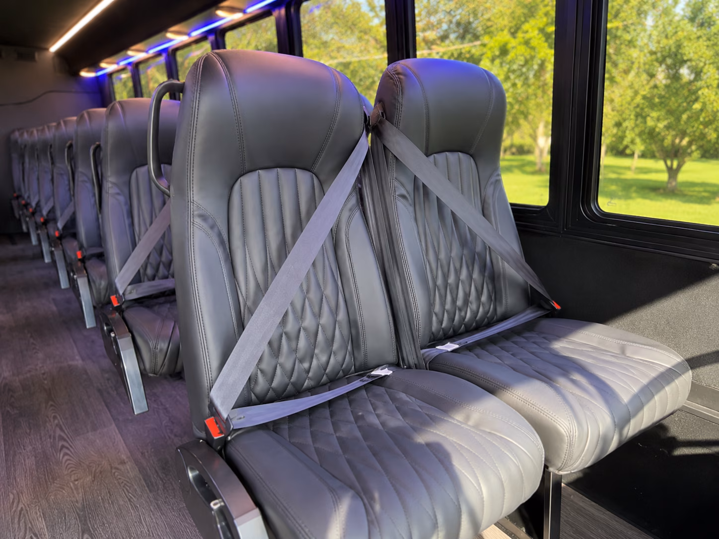 stockton concert transportation onboard seating
