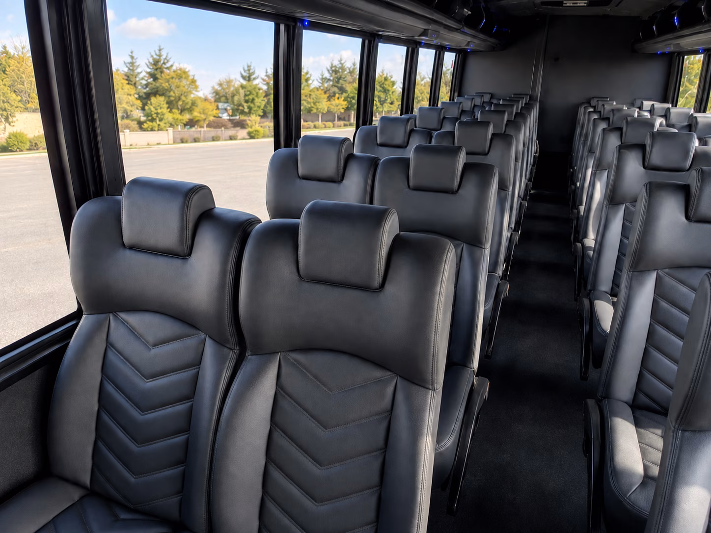 stockton corporate event transportation onboard seating