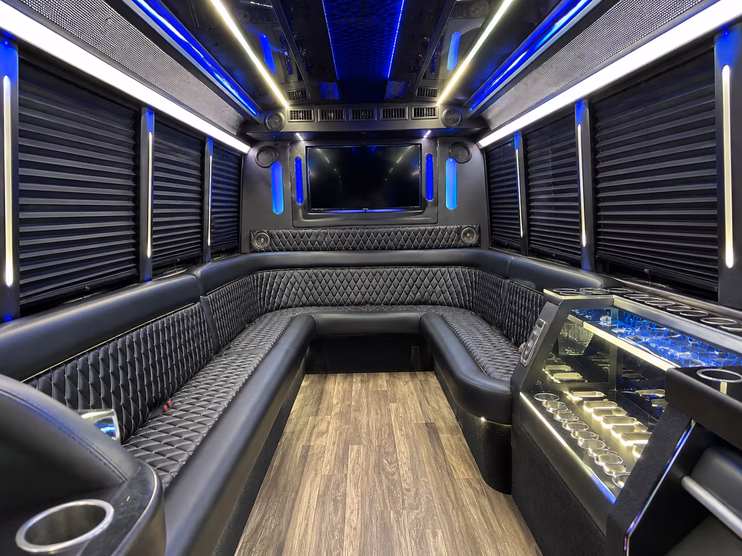 stockton night out party bus rental
