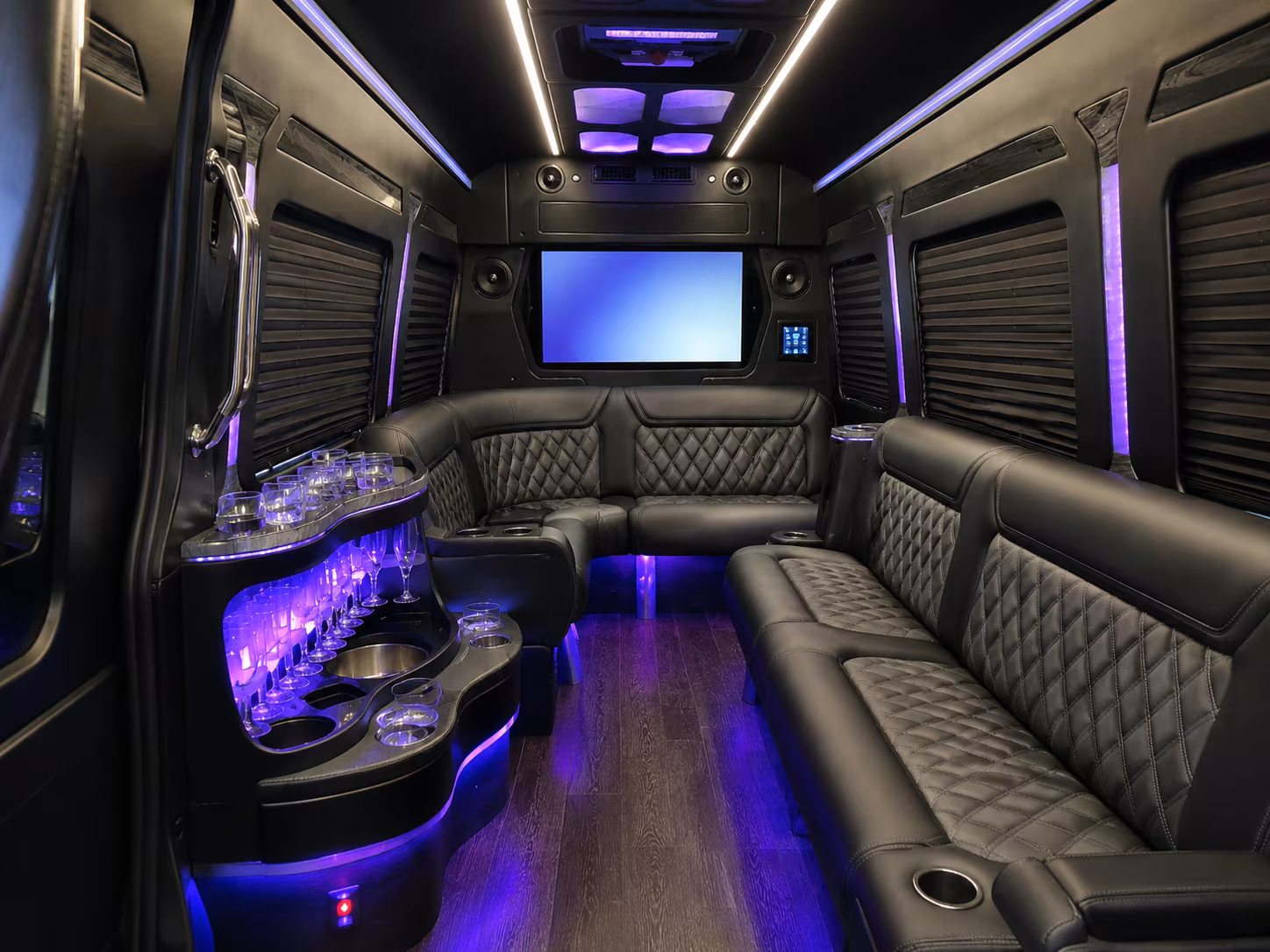 stockton sprinter limousine inside