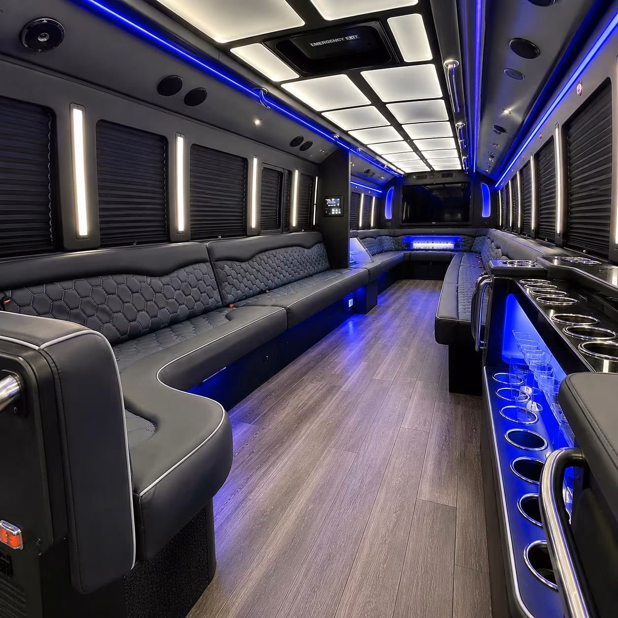 stockton wedding party bus rental